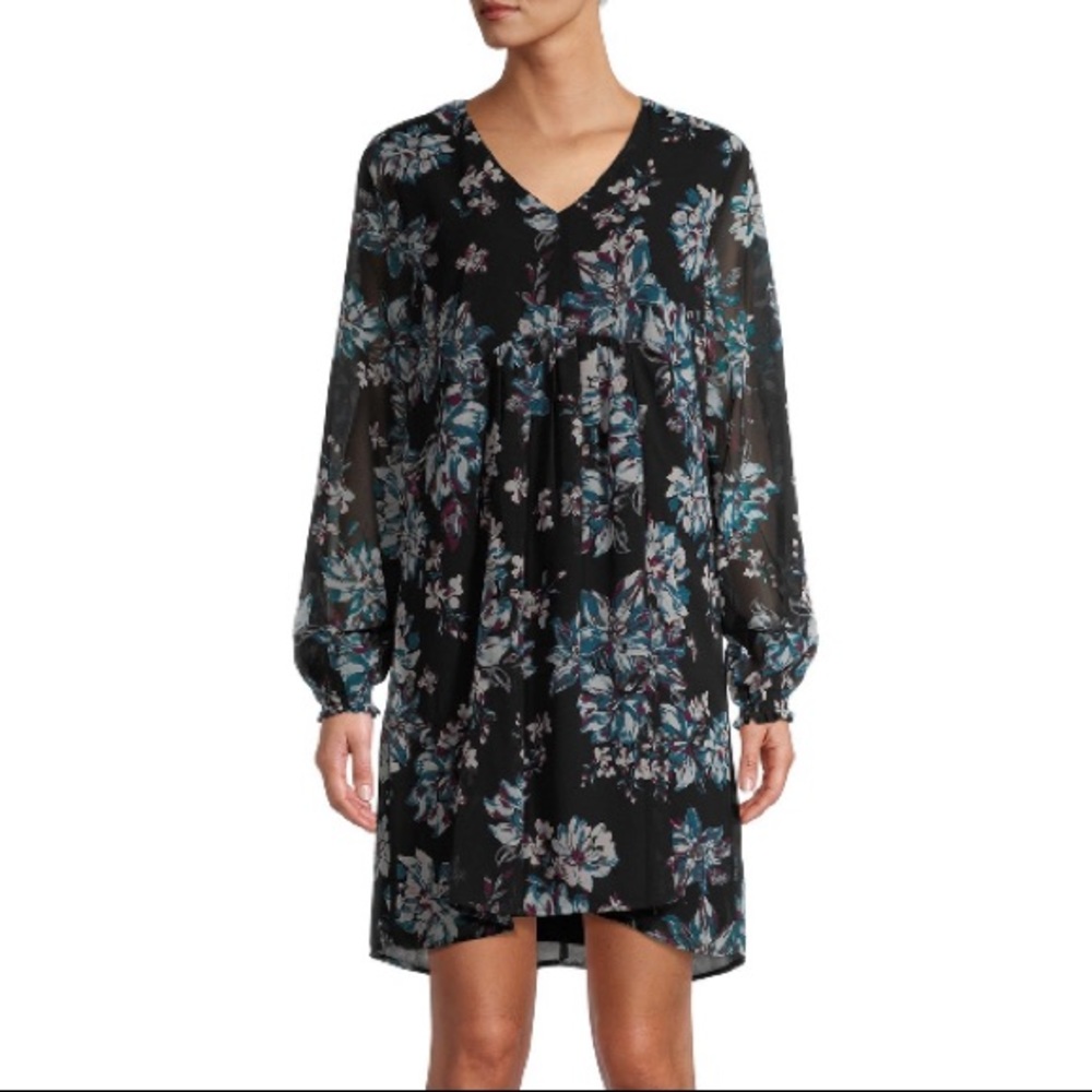 Time and Tru Women’s Long Sleeve Peasant Dress
